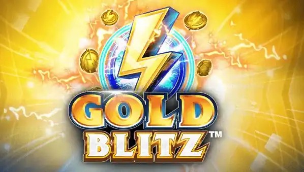 Gold Blitz slot logo by Fortune Factory Studios at Billybets Casino