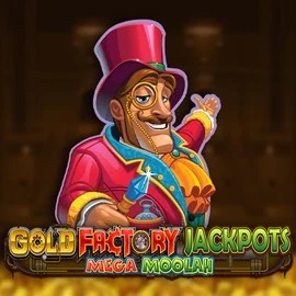 Play Gold Factory Jackpots Mega Moolah slot by Aurum Signature Studios on billybetscasinoo.com