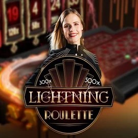 Live Casino logo of Lightning Roulette from Evolution at Billybets Casino