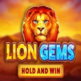 Lion Gems Hold and Win logo by Playson at Billybets Casino