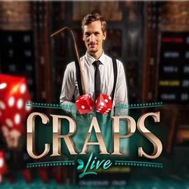 Live Craps slot logo by Evolution at Billybets Casino