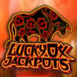 Lucky Ox Jackpots slot logo by Rival at Billybets Casino