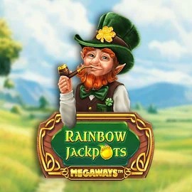 Rainbow Jackpots Megaways slot logo by Red Tiger Gaming at Billybets Casino