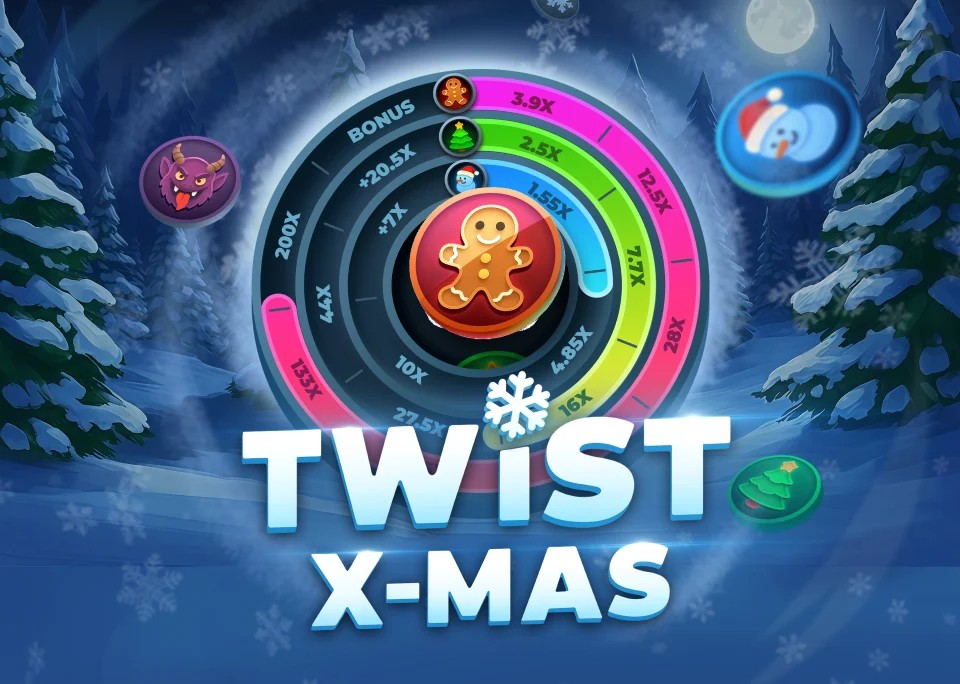 Official Casino Games logo: Twist X-mas by InOut at Billybets Casino
